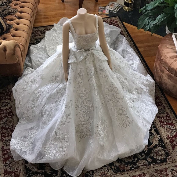 COPY - European princess Ballgown size 8-12 White - Picture 3 of 14